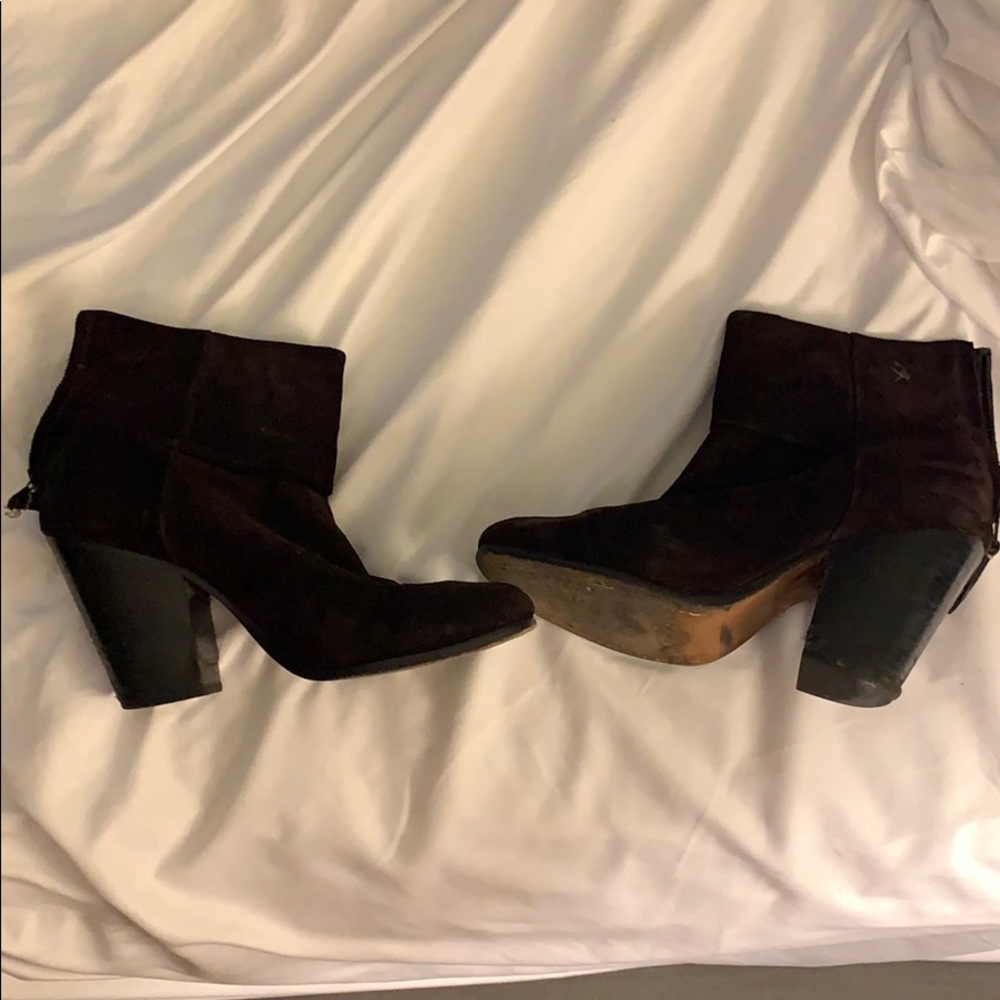 Rag and Bone booties - burgundy/maroon